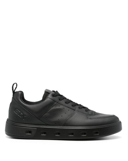 Ecco Black Street7 20 Leather Sneakers for men