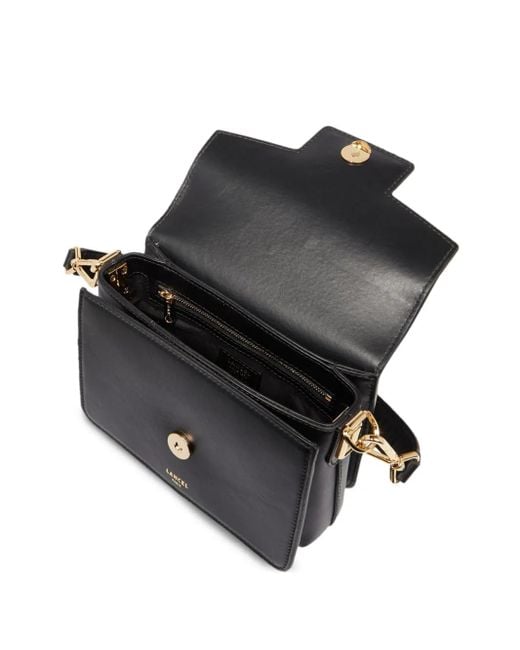 Lancel Black Small Angele De Leather Shoulder Bag