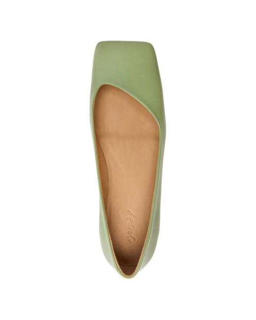 Marsèll Green Square-Toe Ballet Flats