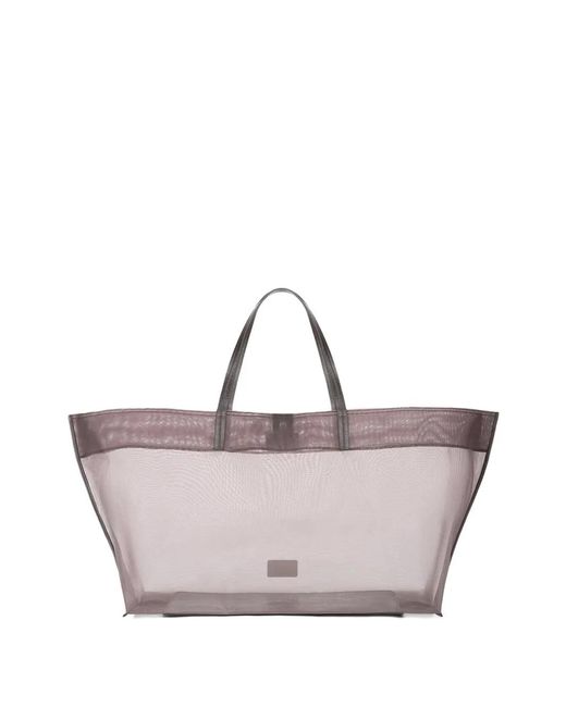 Staud Pink Large Christos Mesh Tote Bag