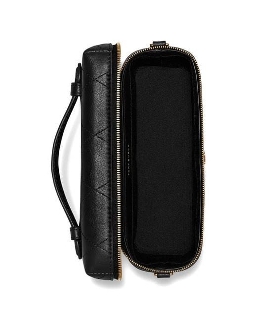 Tory Burch Black Charlie Quilted Leather Mini Bag