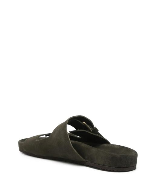 Ancient Greek Sandals Green Diogenis Slides for men