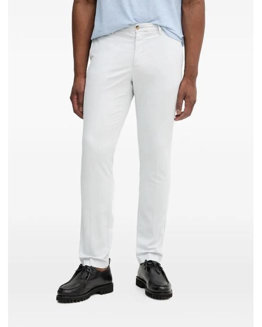 Hackett White Button-Fastening Trousers for men