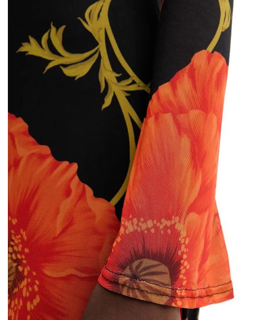 Never Fully Dressed Red Floral Long-Sleeve Maxi Dress