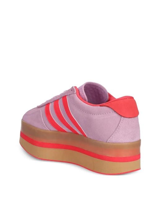 Adidas Pink Gazelle Stack Platform Sneakers