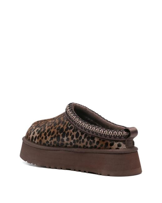 Ugg Brown Pony Hair Tazz Caspian Slippers