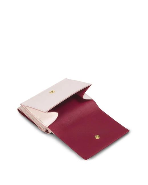 Marni Pink Flower-Embroidered Wallet