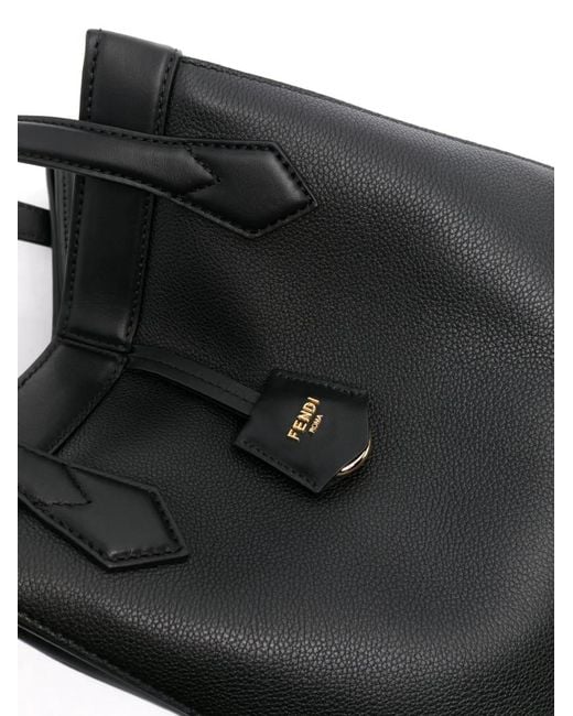 Fendi Black Origami Medium Shoulder Bag