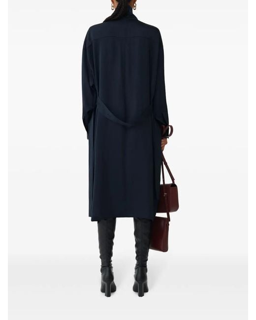 Fabiana Filippi Blue Satin Dress