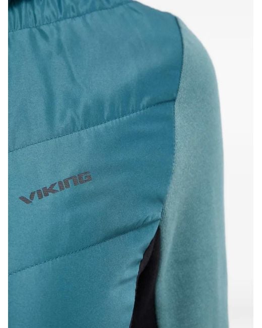 Viking Blue Quilted Hooded Jacket