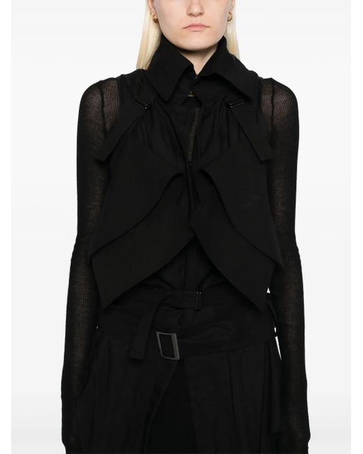 Yohji Yamamoto Black Belted Jacket