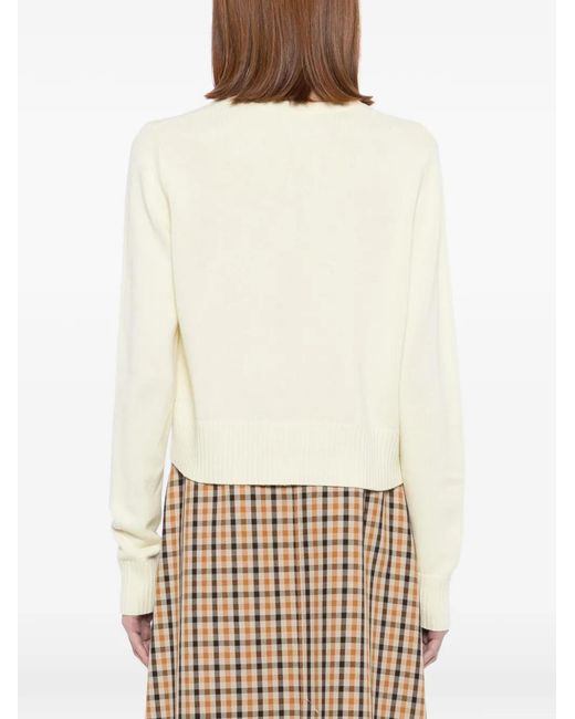 N.Peal Cashmere White Chunky Cardigan