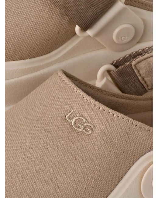 Ugg Natural Goldenglow Strap-Detail Flat Mules