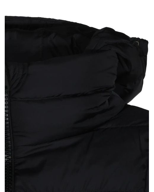 Herno Black Quilted Hooded Jacket