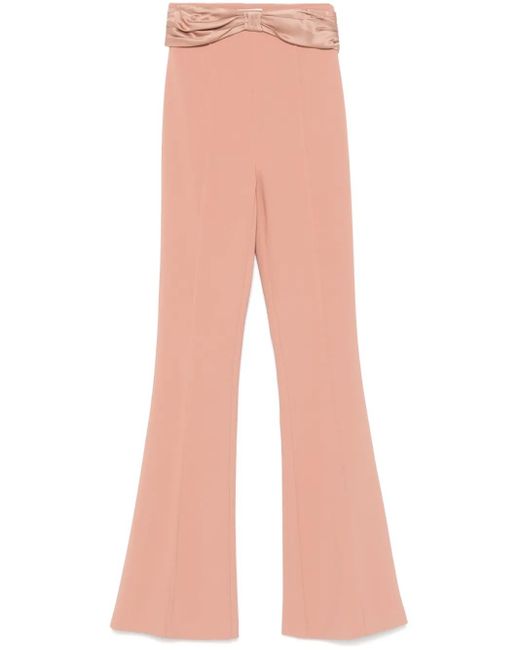 Elisabetta Franchi リボンディテール パンツ Pink