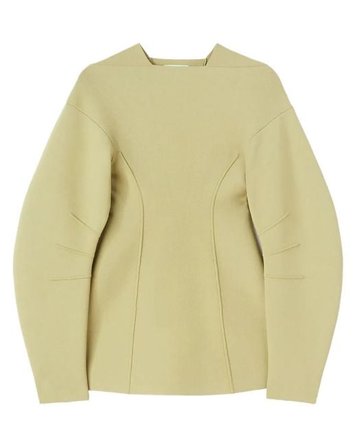 Jil Sander Natural Piped Pullover