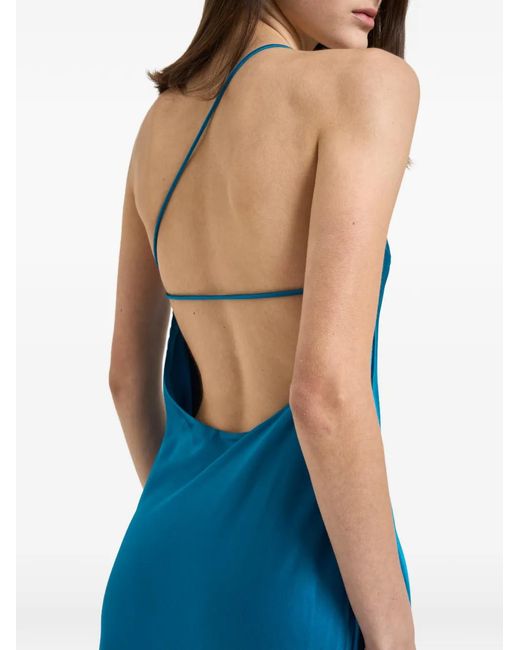 Danamé Blue One-Shoulder Maxi Dress