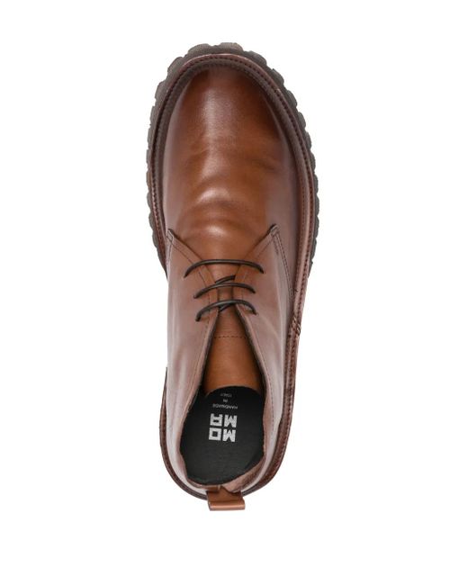 Bottines À Lacets Polacco En Cuir Moma pour homme en coloris Brown