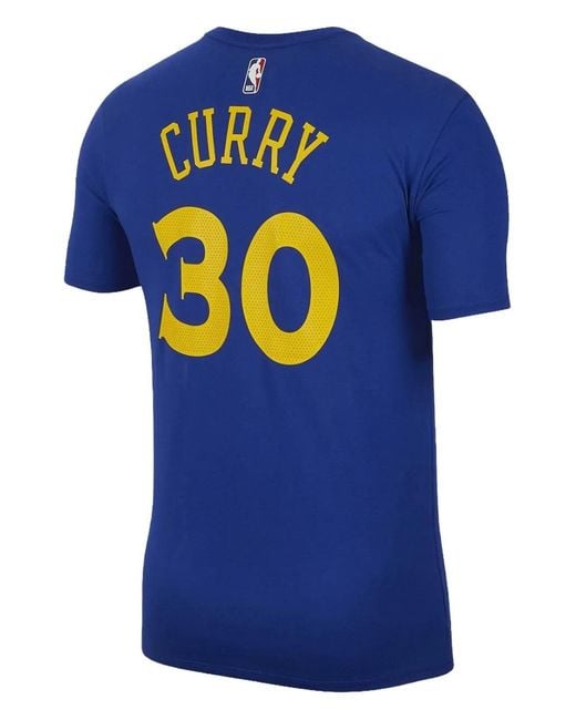 Nike Blue Nba Golden State Warriors Graphic T-Shirt for men