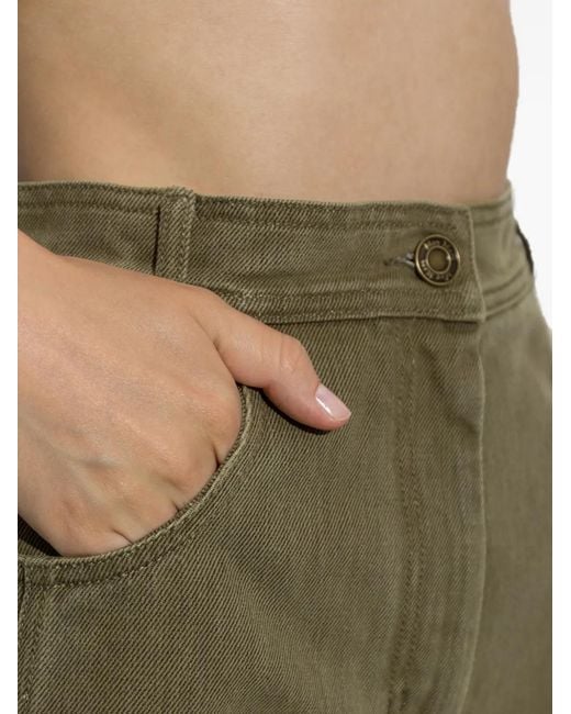 Max Mara Green Alamaro Cotton Jeans