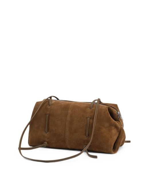Bimba Y Lola Brown Suede Lolita Bag