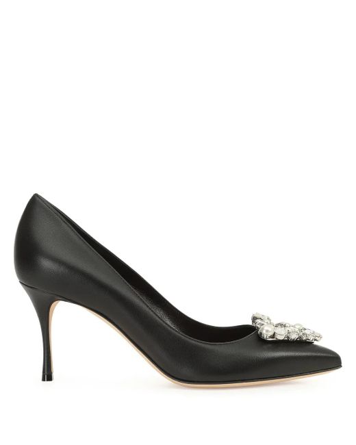 Sergio Rossi Black 91Mm Sr Godiva Pumps