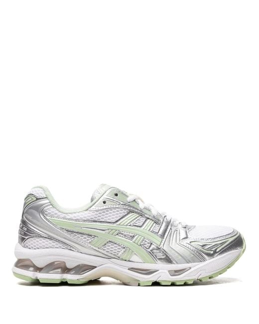 Asics White Gel Kayano 14 Jade" Sneakers