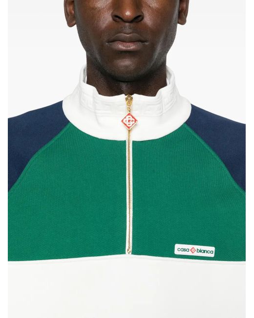 Casablanca Colourblock Sweatshirt in Green für Herren