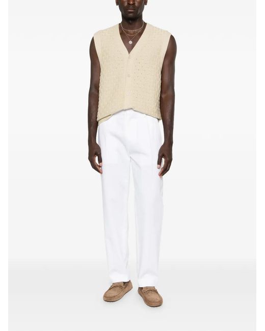 DSquared² White Pantalon Droit Monkey Business for men