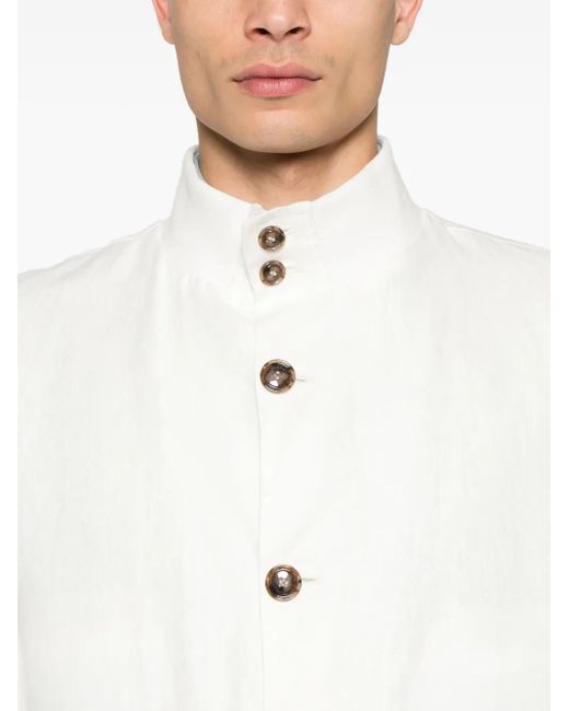 Barba Napoli White Linen Jacket for men