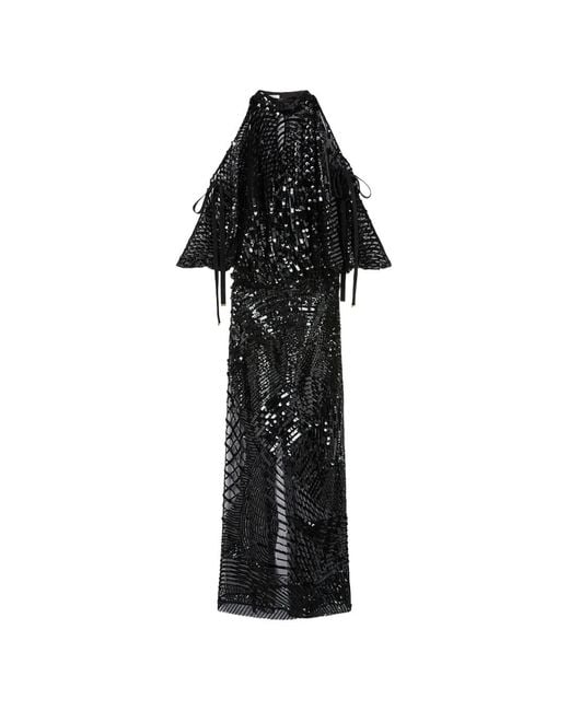 Emilio Pucci Black Embroidered Dress
