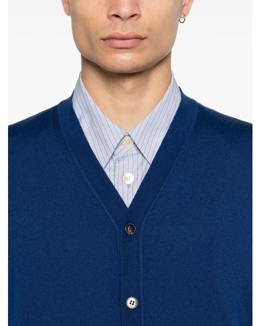 Kangra Blue V-Neck Waistcoat for men