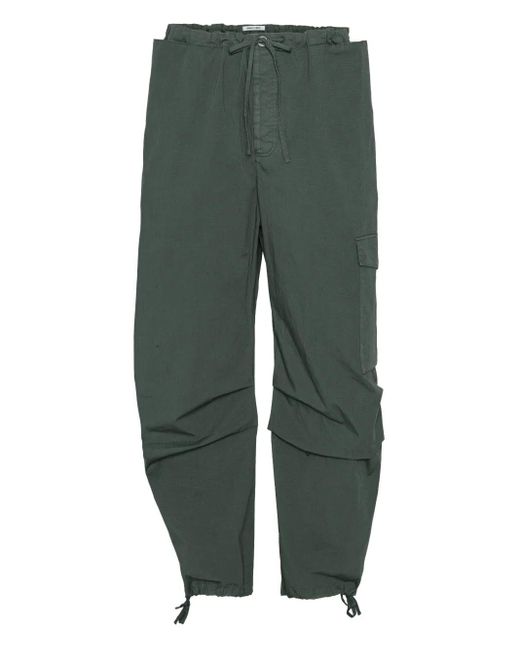 Henrik Vibskov Green Field Drawstring-Waist Trousers for men