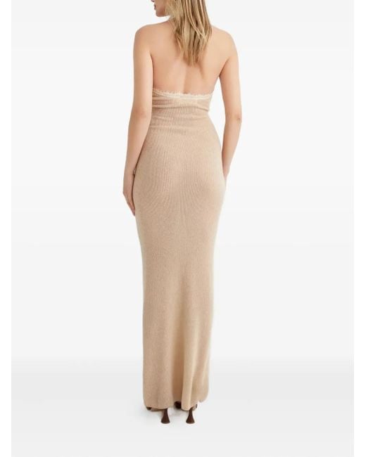 AYA MUSE White Cora Halterneck Dress