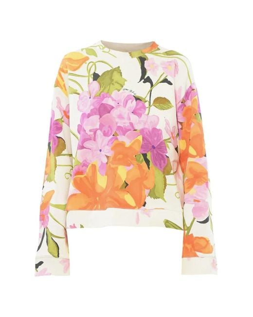 Viktor & Rolf Natural Floral-Pattern Sweatshirt