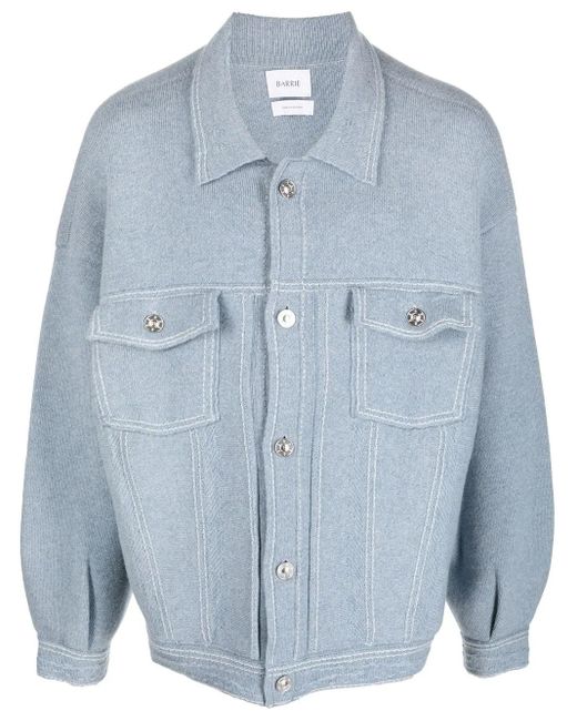 Barrie Blue Oversized Denim Jacket for men