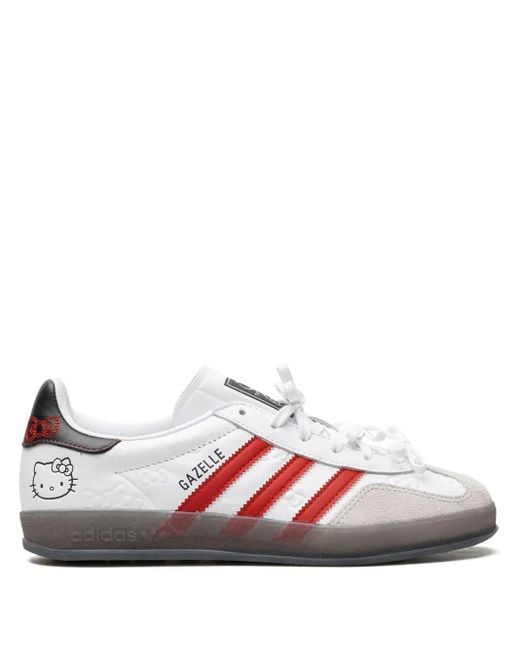 X Hello Kitty Baskets Gazelle Indoor '50Th Anniversary' Adidas en coloris White