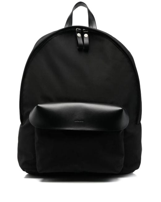 Jil Sander Black Backpack With Logo for men