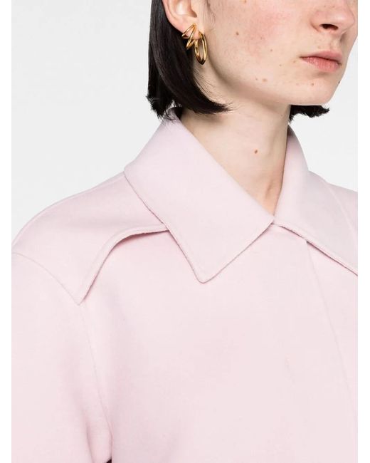 Jil Sander Pink Collared Wool Jacket