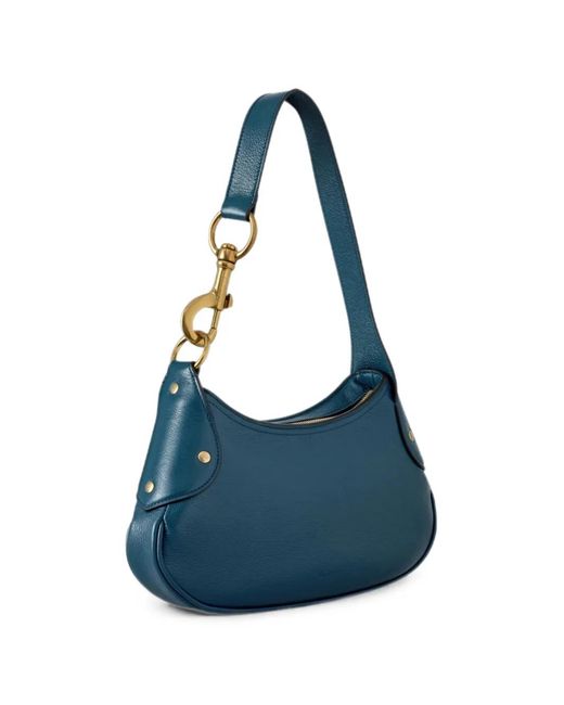 Mulberry Blue Leather Shoulder Bag