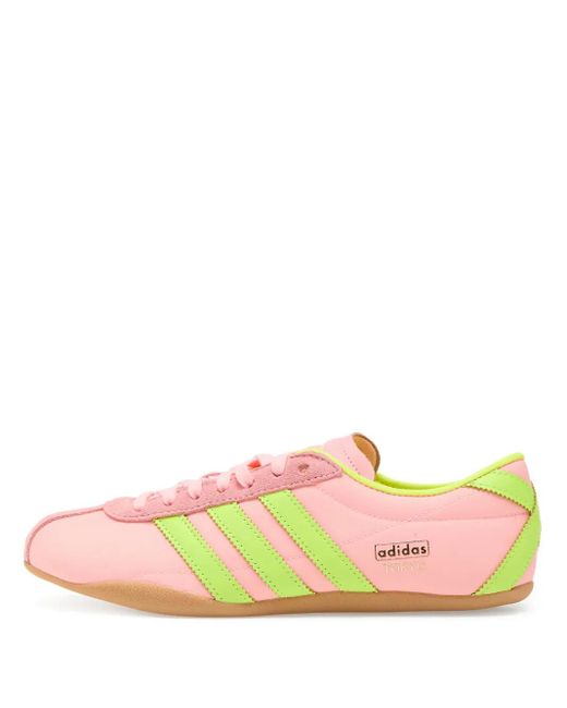 Adidas Pink Tokyo Three-Stripe Sneakers