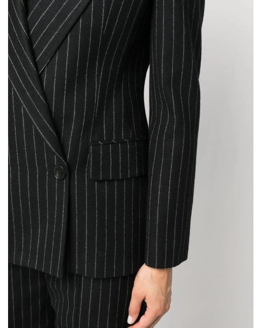 McQueen Gestreepte Blazer in het Black