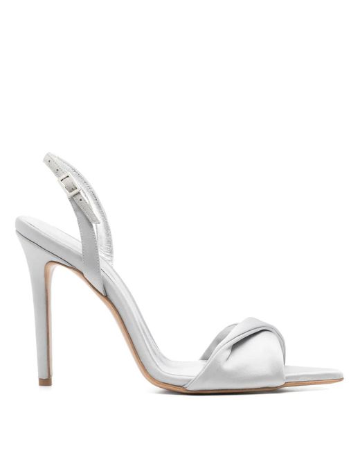 Ginissima White 110Mm Slingback Sandals
