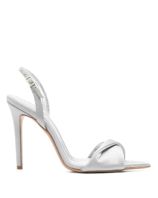 Ginissima White 110Mm Slingback Sandals