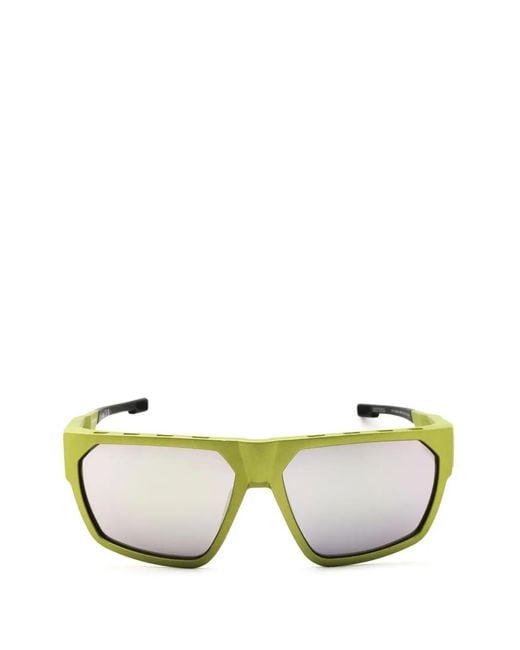 Adidas Metallic Geometric-Frame Sunglasses