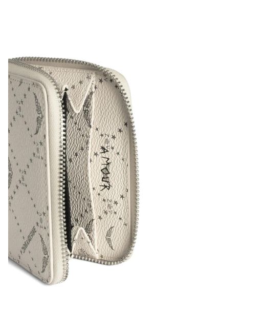 Zadig & Voltaire Natural Mini Zv Monogram Wallet