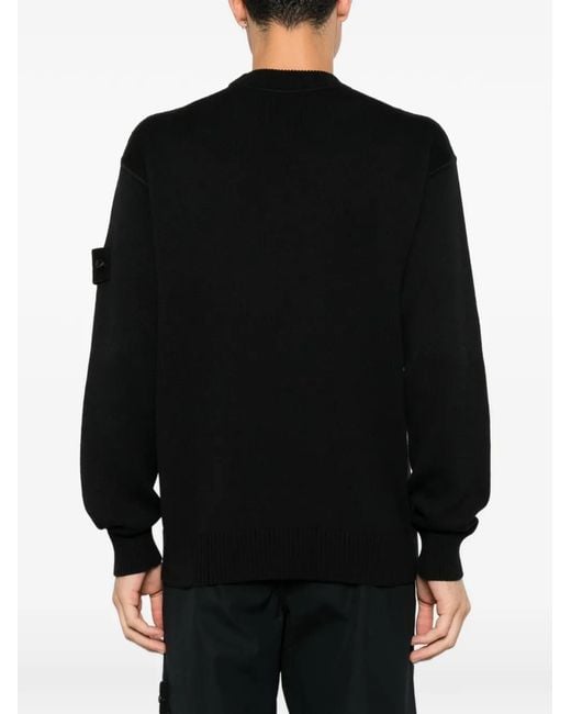 Stone Island Pullover Mit Logo-Patch in Black für Herren