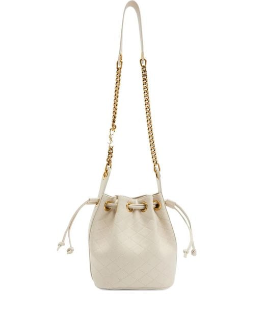 Saint Laurent Natural Cassandre Bucket Bag