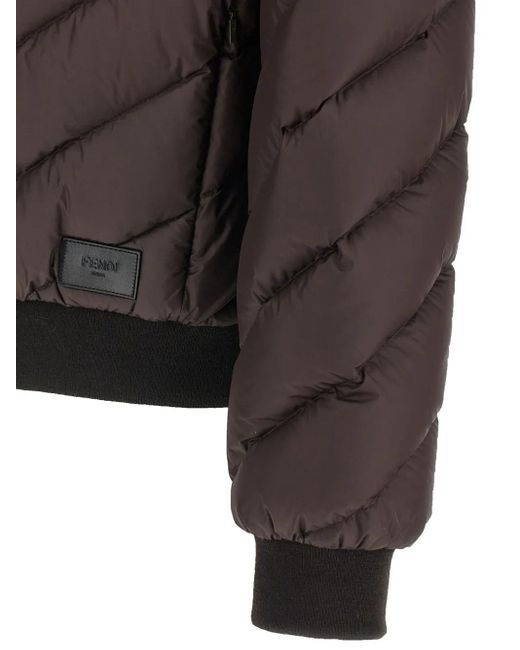 Fendi Brown Reversible Down Jacket for men