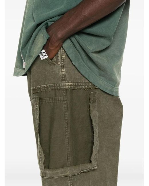 Maison Mihara Yasuhiro Green Cargo Pocket Drawstring Trousers for men